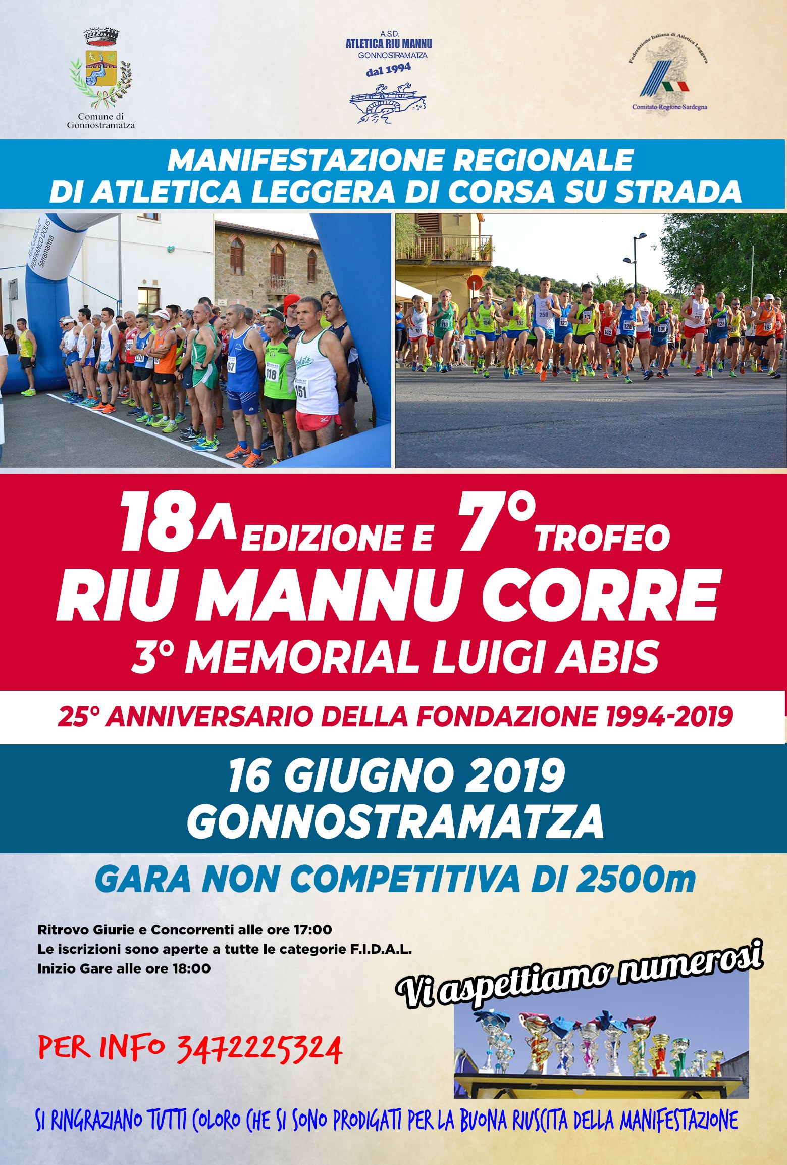 Locandina RiuMannuCorre 2019
