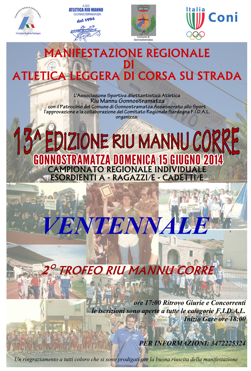 XIII° Edizione RIU MANNU CORRE" e II° Trofeo "RIU MANNU CORRE"